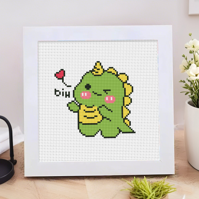 Dječji kit za križni šav s likovima Shin-Chan, Strawberry Bear i Pikachu – DIY za početnike