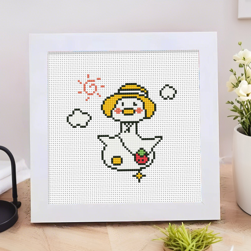 Dječji kit za križni šav s likovima Shin-Chan, Strawberry Bear i Pikachu – DIY za početnike