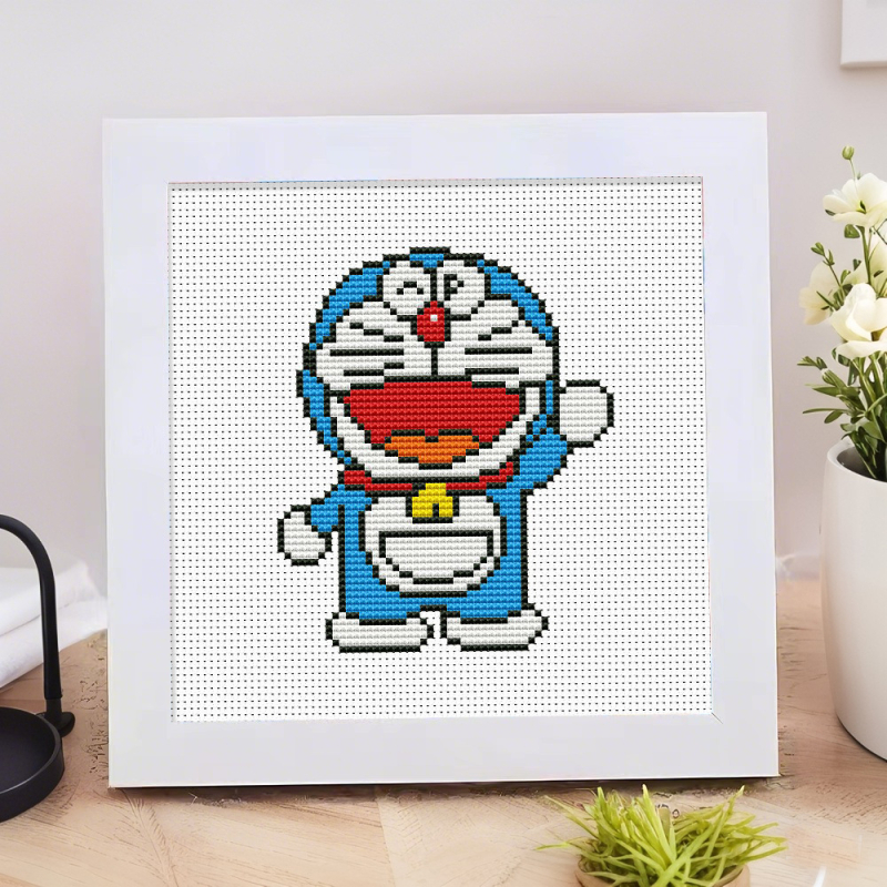 Dječji kit za križni šav s likovima Shin-Chan, Strawberry Bear i Pikachu – DIY za početnike