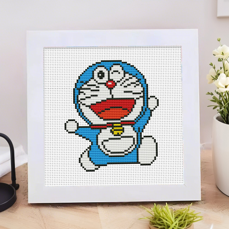 Dječji kit za križni šav s likovima Shin-Chan, Strawberry Bear i Pikachu – DIY za početnike