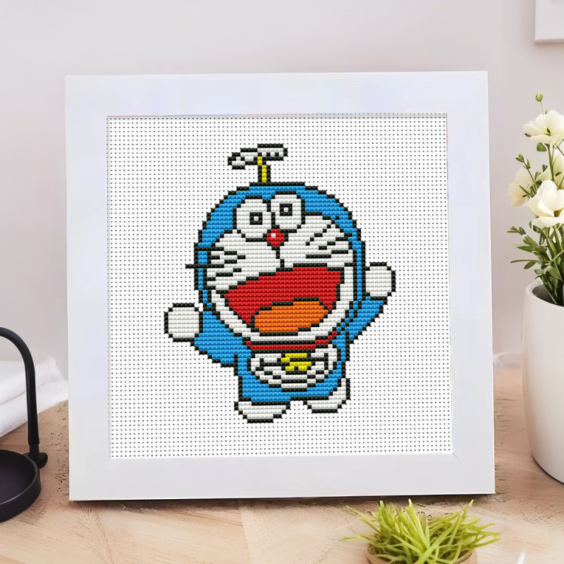 Dječji kit za križni šav s likovima Shin-Chan, Strawberry Bear i Pikachu – DIY za početnike