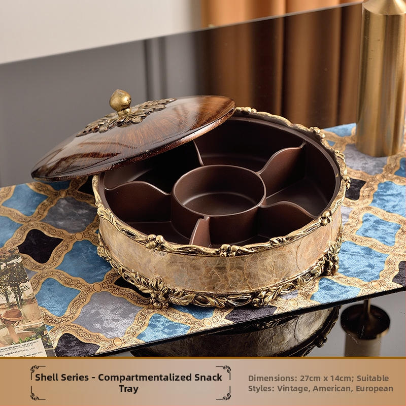 Europos stiliaus dervos vaisių lėkštė dekoratyvinis rinkinys su servetėlių dėžute, galimybė pritaikyti