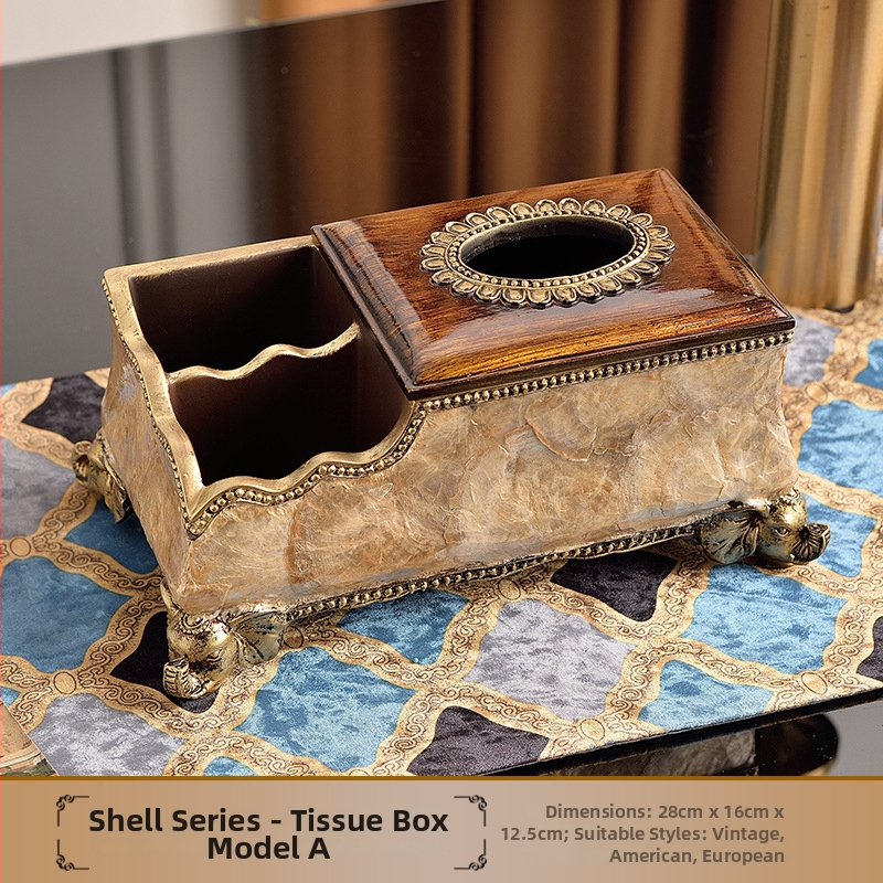 Europos stiliaus dervos vaisių lėkštė dekoratyvinis rinkinys su servetėlių dėžute, galimybė pritaikyti