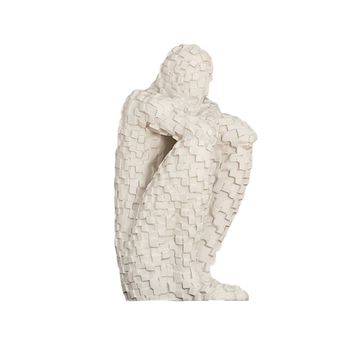 Kerámia absztrakt geometriai figura szobor – egyszerű, modern stílusban, Craftsman Thirteen márkával (Készítő kód 553186337)