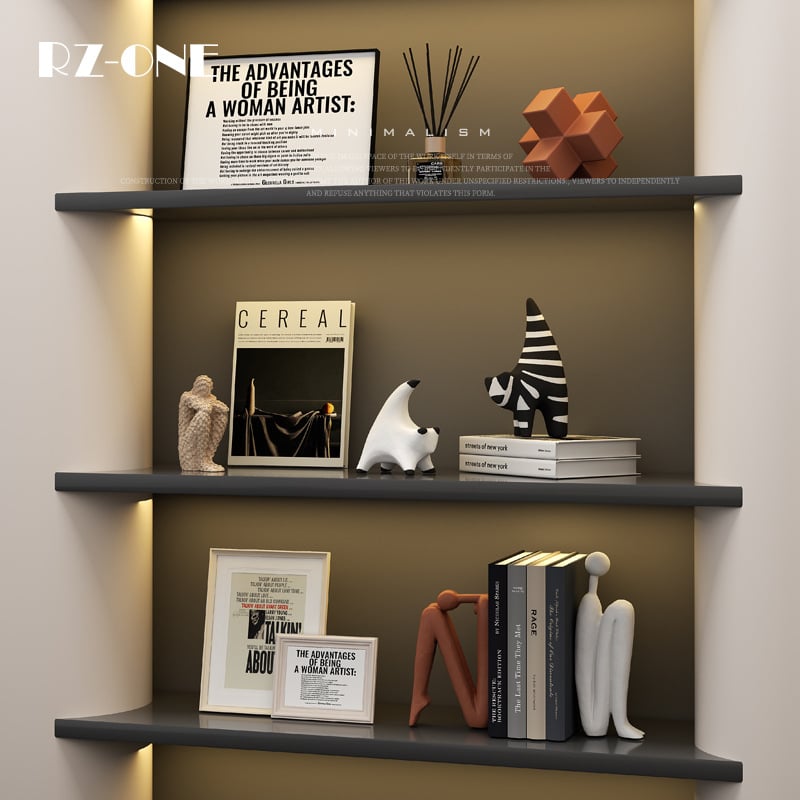 Kerámia absztrakt geometriai figura szobor – egyszerű, modern stílusban, Craftsman Thirteen márkával (Készítő kód 553186337)