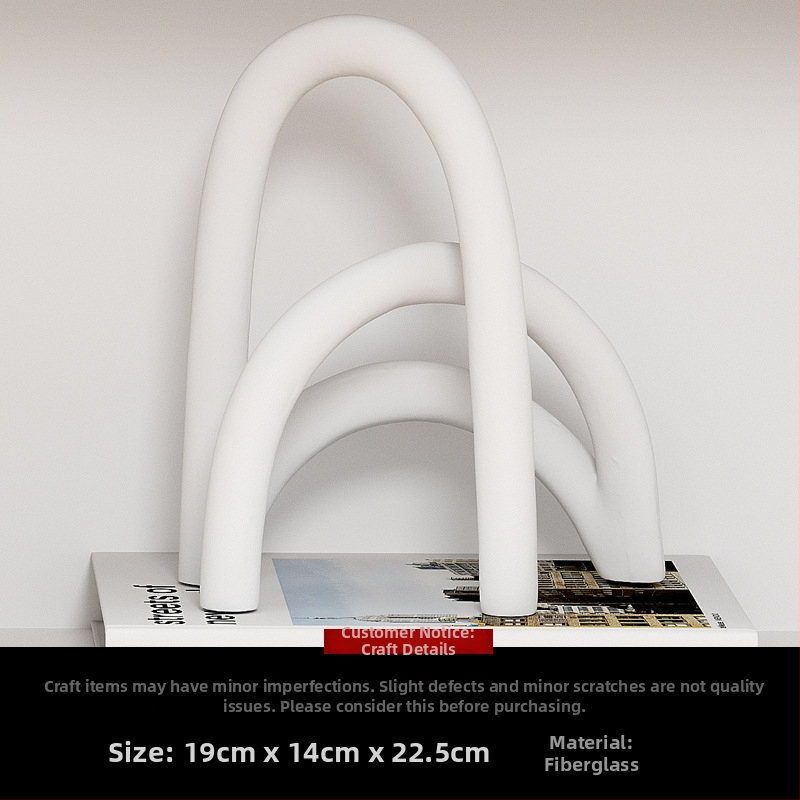 Kerámia absztrakt geometriai figura szobor – egyszerű, modern stílusban, Craftsman Thirteen márkával (Készítő kód 553186337)