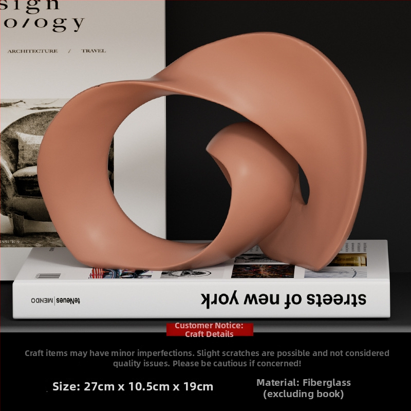 Kerámia absztrakt geometriai figura szobor – egyszerű, modern stílusban, Craftsman Thirteen márkával (Készítő kód 553186337)