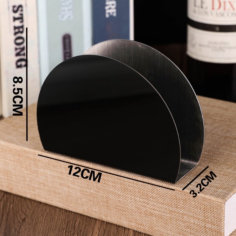 Държач за салфетки от неръждаема стомана, матирана повърхност, модерен стил, вертикален държач за салфетки, с възможност за персонализация