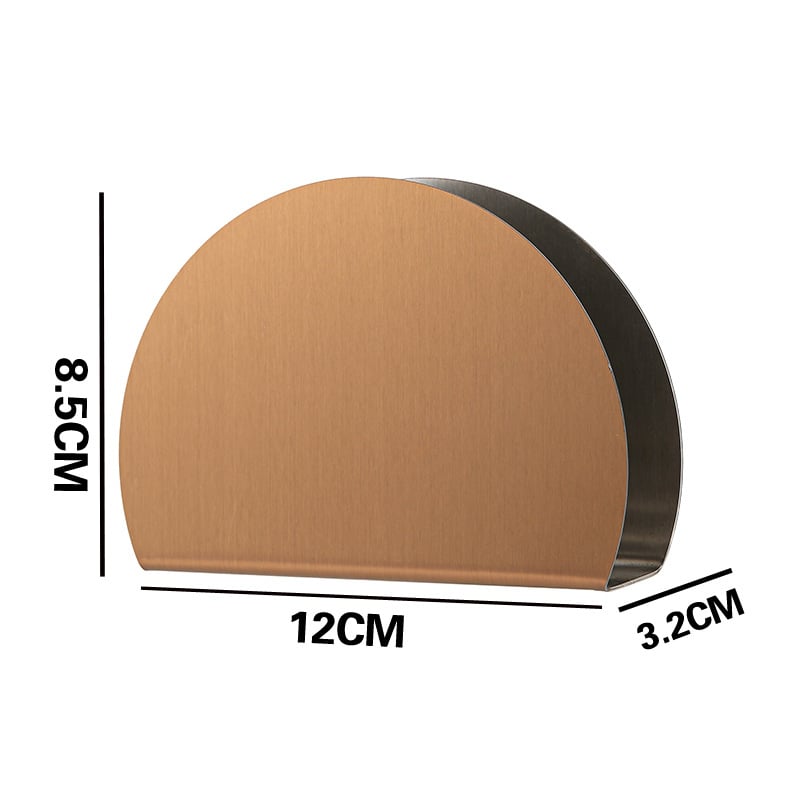 Държач за салфетки от неръждаема стомана, матирана повърхност, модерен стил, вертикален държач за салфетки, с възможност за персонализация