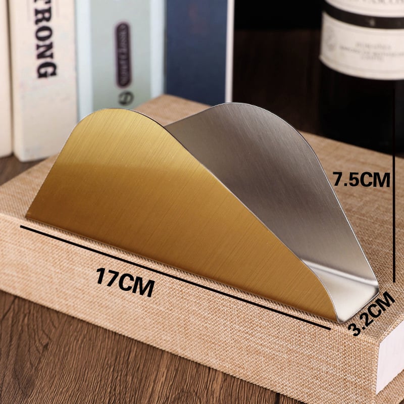 Държач за салфетки от неръждаема стомана, матирана повърхност, модерен стил, вертикален държач за салфетки, с възможност за персонализация