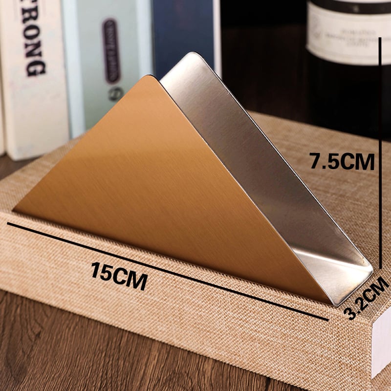 Държач за салфетки от неръждаема стомана, матирана повърхност, модерен стил, вертикален държач за салфетки, с възможност за персонализация