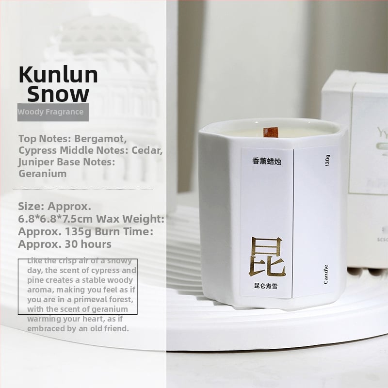 Aromātiska sojas vaska svece, roku darbs, astoņstūra tasītes formā, ar iespēju uzdrukāt logotipu uz iepakojuma