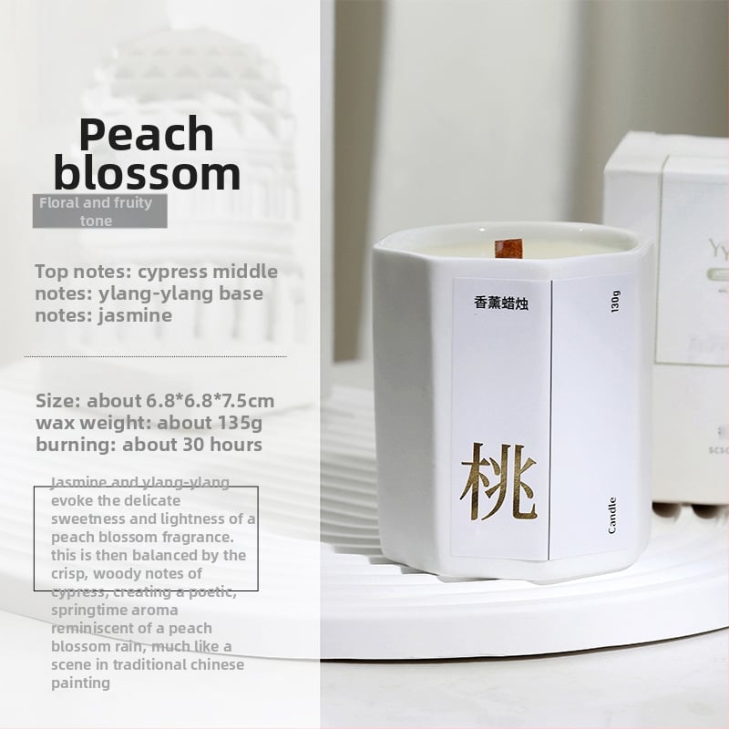 Aromātiska sojas vaska svece, roku darbs, astoņstūra tasītes formā, ar iespēju uzdrukāt logotipu uz iepakojuma