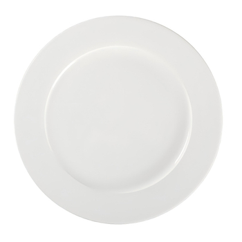 Okrugla ploča od kostnog porcelana, premaz preko glazure, ispis logotipa, mogućnost prilagodbe