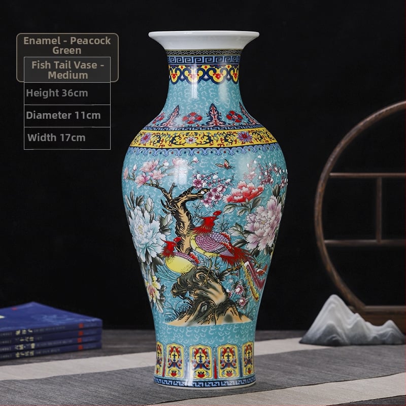 Keramická váza, čínskeho štýlu