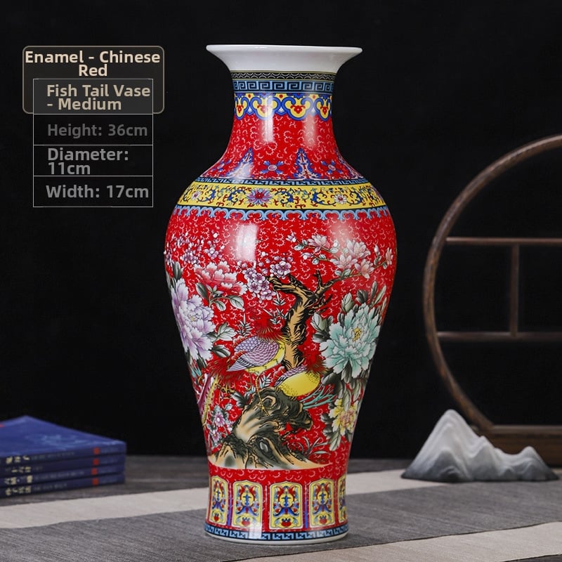 Keramická váza, čínskeho štýlu