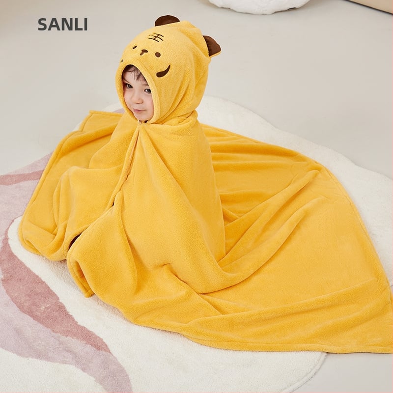 Sanli szülő-gyermek fürdőköpeny korall plüss, 90% poliészter