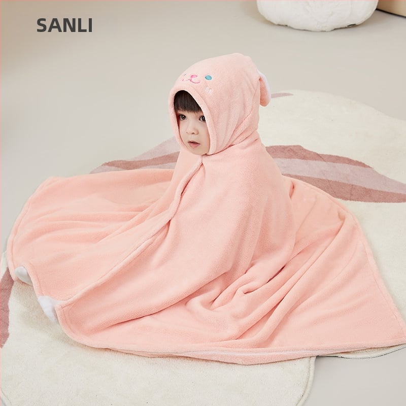 Sanli szülő-gyermek fürdőköpeny korall plüss, 90% poliészter