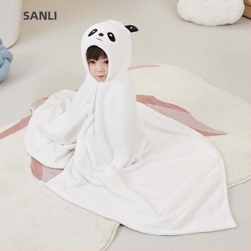 Sanli szülő-gyermek fürdőköpeny korall plüss, 90% poliészter