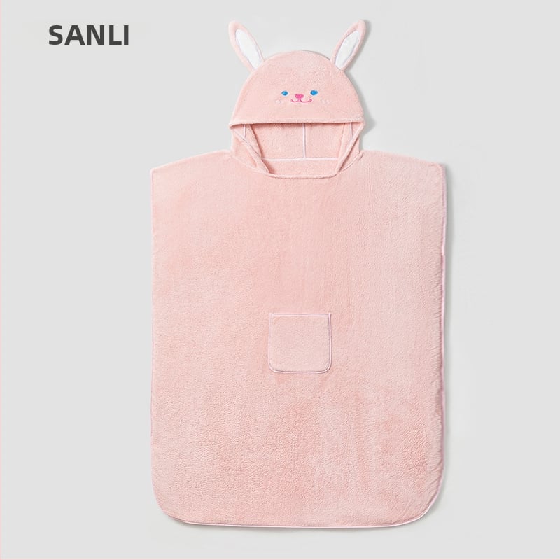 Sanli szülő-gyermek fürdőköpeny korall plüss, 90% poliészter