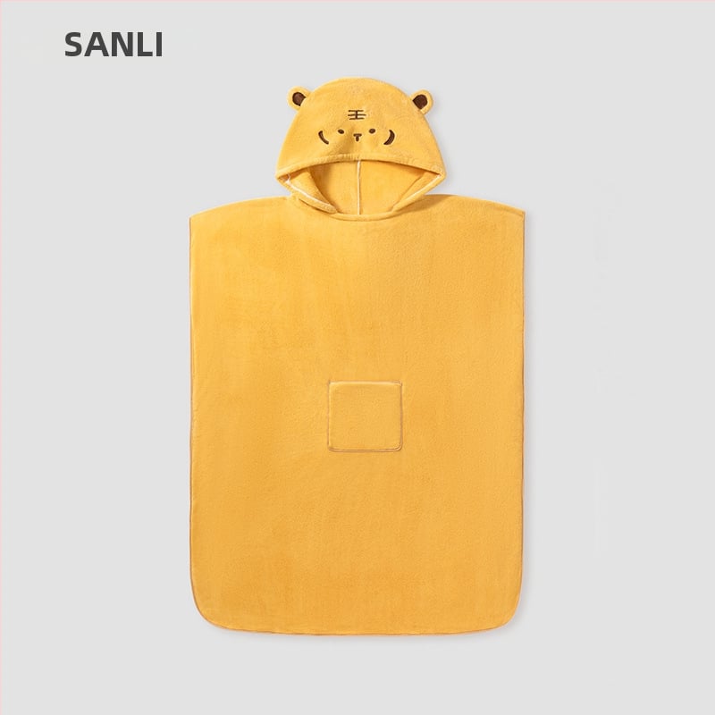 Sanli szülő-gyermek fürdőköpeny korall plüss, 90% poliészter