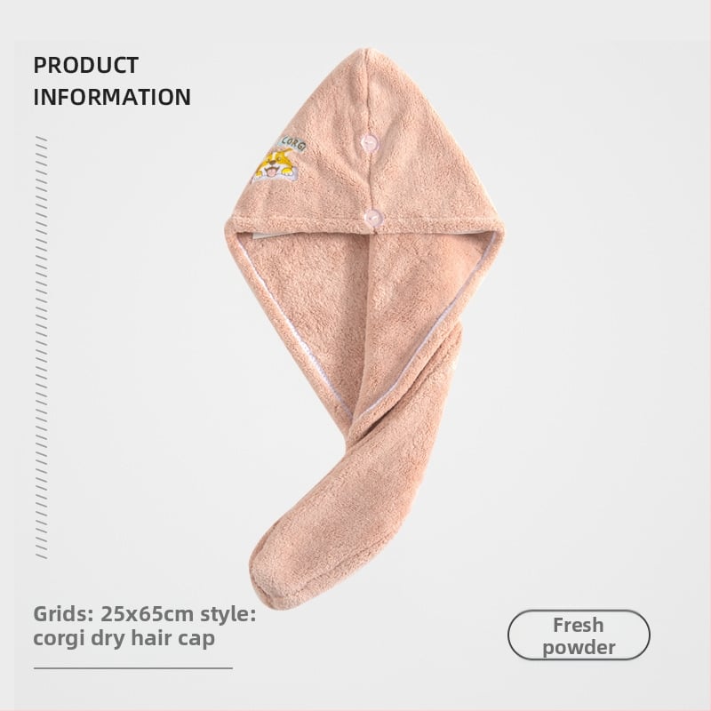 Száraz haj sapka korall plüssel, 150d fonal, kevesebb mint 30 g | Create autumn