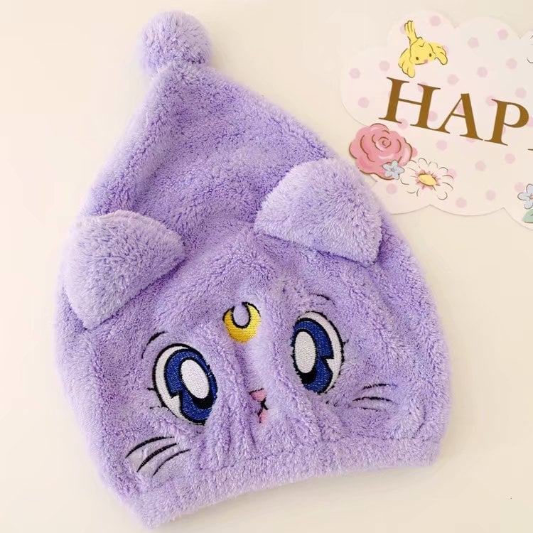 Aranyos rajzfilm témájú hajszárító sapka, rendkívül nedvszívó és gyorsan száradó; korall plüss zuhanysapka felnőtteknek és gyerekeknek; Anyag: blended; Fő összetevő: puha plüss; Kategória: hajsapka