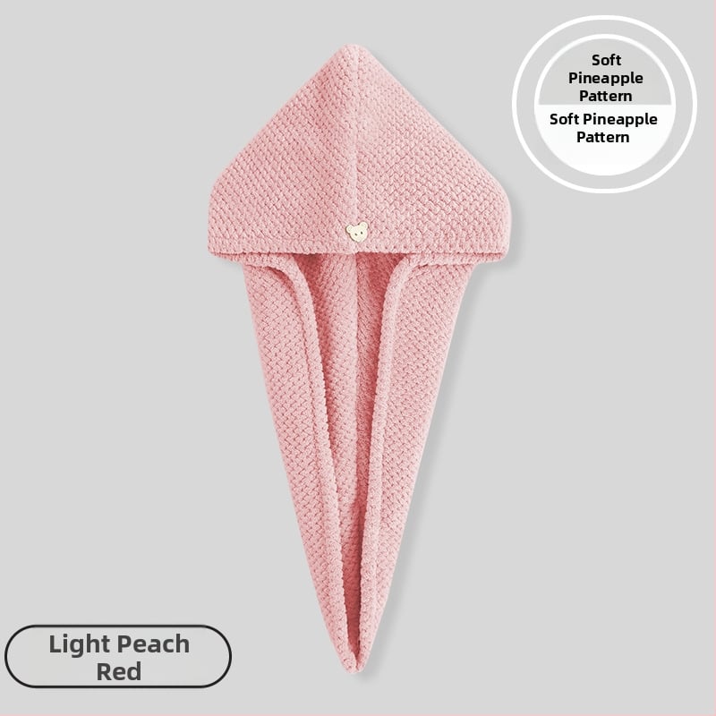 Női hajszárító sapka, ananász mintával, kettős rétegű, mikroszálas 150D, hímzett és felvarrt szegéllyel