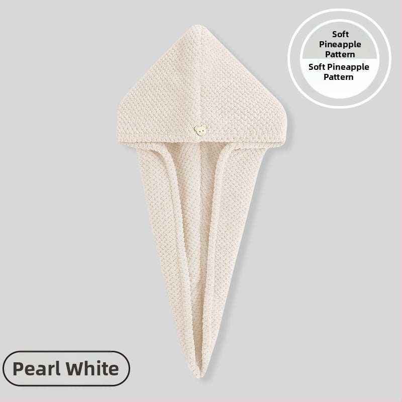 Női hajszárító sapka, ananász mintával, kettős rétegű, mikroszálas 150D, hímzett és felvarrt szegéllyel