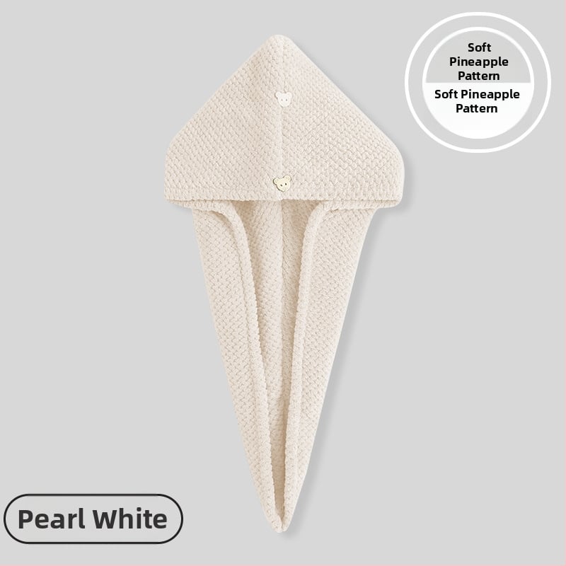 Női hajszárító sapka, ananász mintával, kettős rétegű, mikroszálas 150D, hímzett és felvarrt szegéllyel