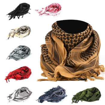 CS taktiskais arābu kvadrātšāls ārpustrādēm – sporta galvas pārklājums, 100% kokvilna, vienkāršs raksts, pieaugušie, universāls