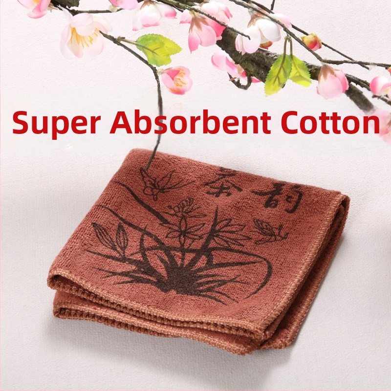 Šepetėlis arbatos padėkliui su guminiu krašteliu ir plastikinis šepetėlis – arbatos staliukui ir arbatos likučiams šalinti