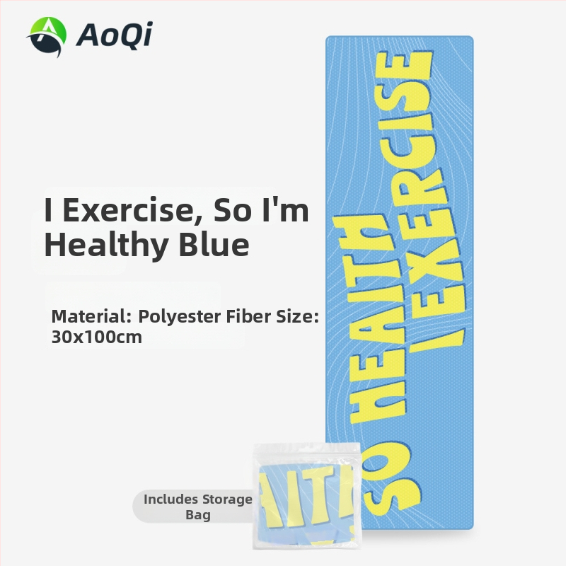 Sporttörölköző hímzett mintával, poliÉSészter, 160 g, 5–10 s nedvességfelszívás, logó nyomtatása elérhető