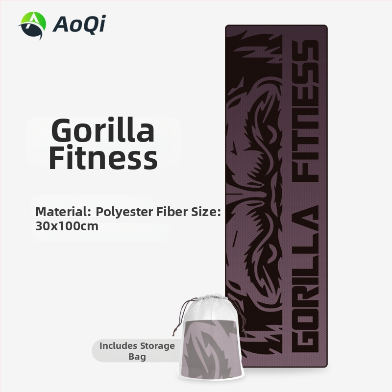 Sporttörölköző hímzett mintával, poliÉSészter, 160 g, 5–10 s nedvességfelszívás, logó nyomtatása elérhető