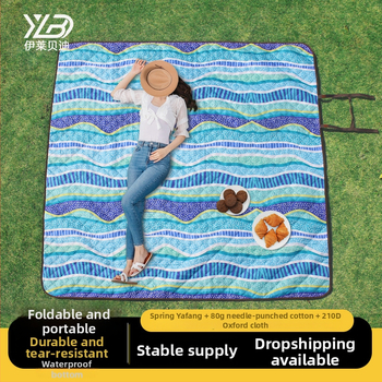 Lauko ultragarso drėgmės atsparus pikniko kilimėlis iš Oxford audinio, modelis YLBD-D012, sveria 700–980 g, skirtas 3–6 asmenims
