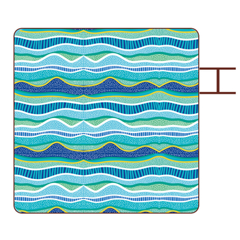 Lauko ultragarso drėgmės atsparus pikniko kilimėlis iš Oxford audinio, modelis YLBD-D012, sveria 700–980 g, skirtas 3–6 asmenims