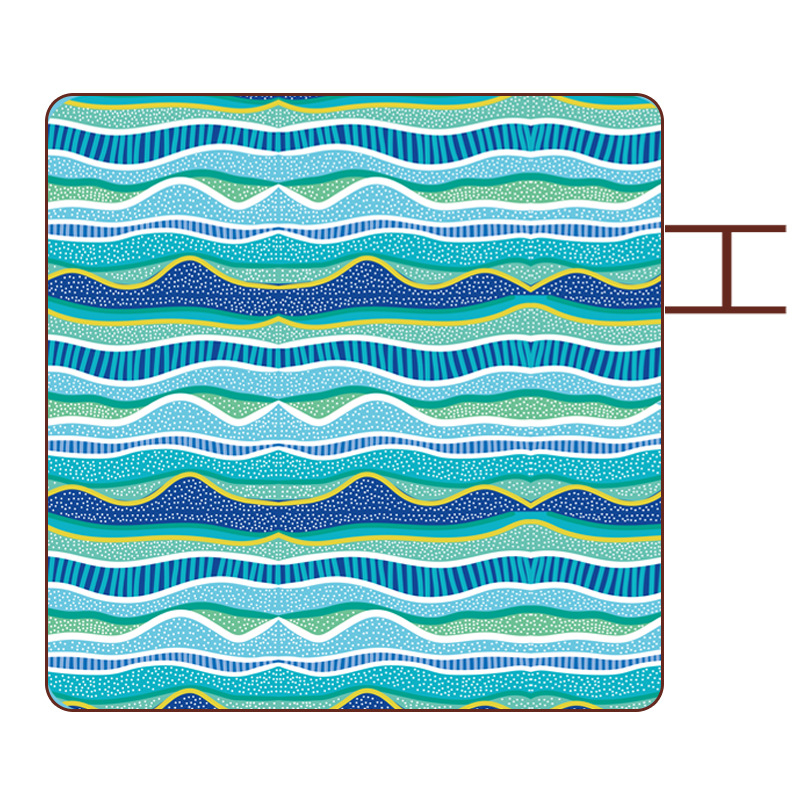 Lauko ultragarso drėgmės atsparus pikniko kilimėlis iš Oxford audinio, modelis YLBD-D012, sveria 700–980 g, skirtas 3–6 asmenims