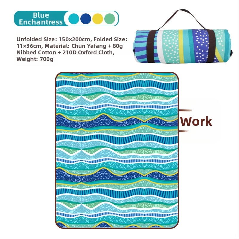 Lauko ultragarso drėgmės atsparus pikniko kilimėlis iš Oxford audinio, modelis YLBD-D012, sveria 700–980 g, skirtas 3–6 asmenims