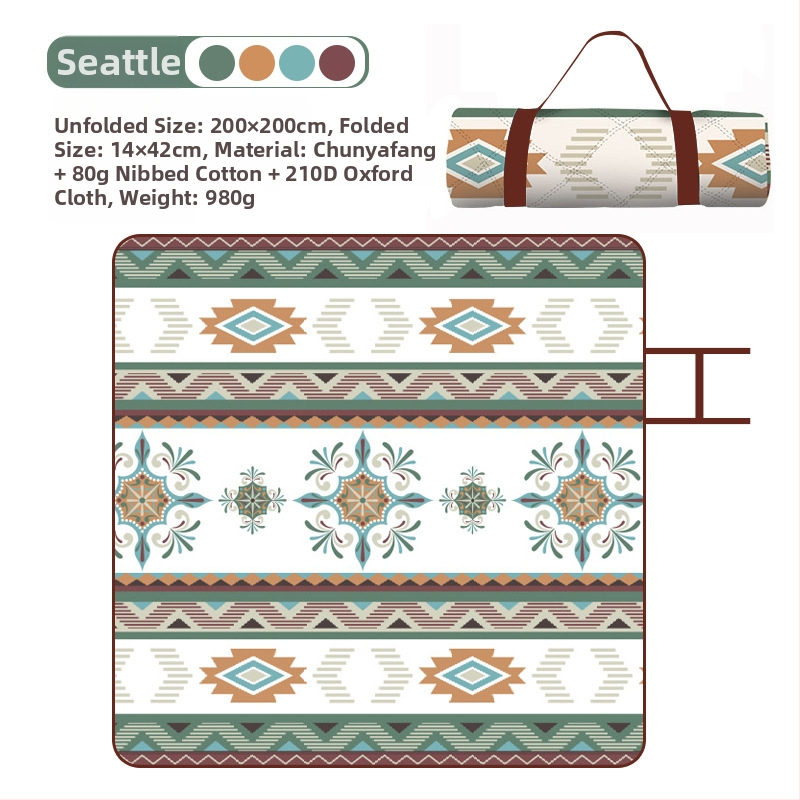 Lauko ultragarso drėgmės atsparus pikniko kilimėlis iš Oxford audinio, modelis YLBD-D012, sveria 700–980 g, skirtas 3–6 asmenims