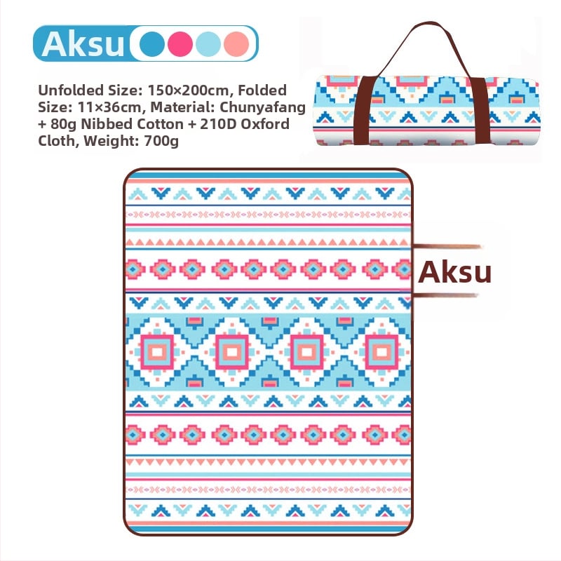 Lauko ultragarso drėgmės atsparus pikniko kilimėlis iš Oxford audinio, modelis YLBD-D012, sveria 700–980 g, skirtas 3–6 asmenims