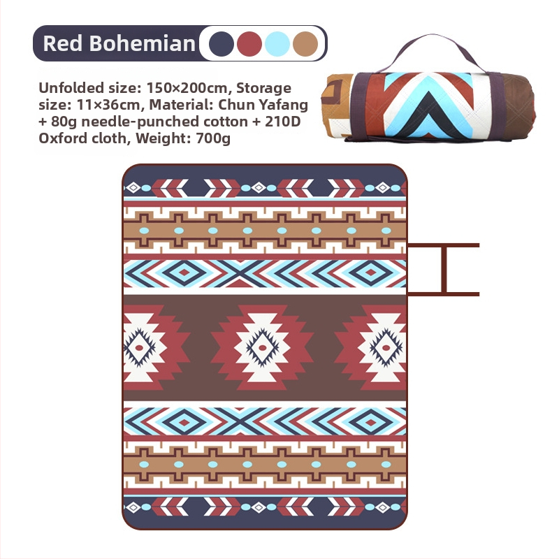 Lauko ultragarso drėgmės atsparus pikniko kilimėlis iš Oxford audinio, modelis YLBD-D012, sveria 700–980 g, skirtas 3–6 asmenims
