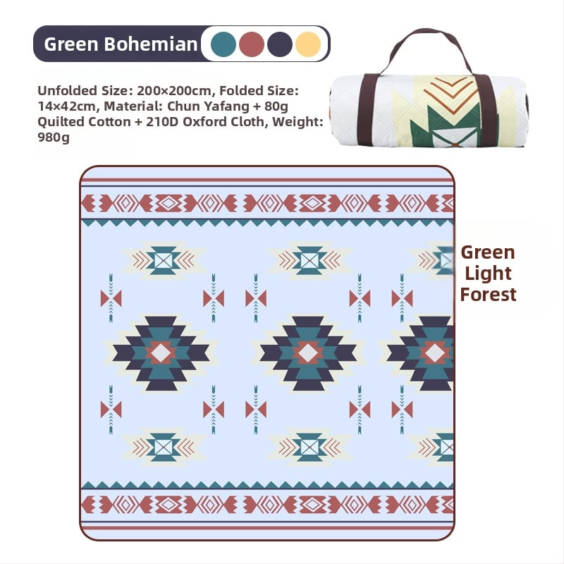 Lauko ultragarso drėgmės atsparus pikniko kilimėlis iš Oxford audinio, modelis YLBD-D012, sveria 700–980 g, skirtas 3–6 asmenims