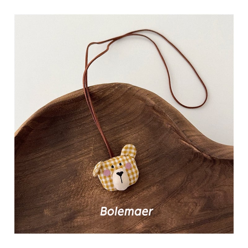 Koreai stílusú textil nyaklánc gyerekeknek, kézzel készített, mesefigurás dizájn