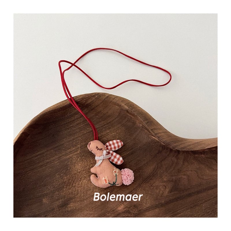 Koreai stílusú textil nyaklánc gyerekeknek, kézzel készített, mesefigurás dizájn