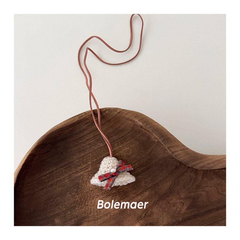 Koreai stílusú textil nyaklánc gyerekeknek, kézzel készített, mesefigurás dizájn