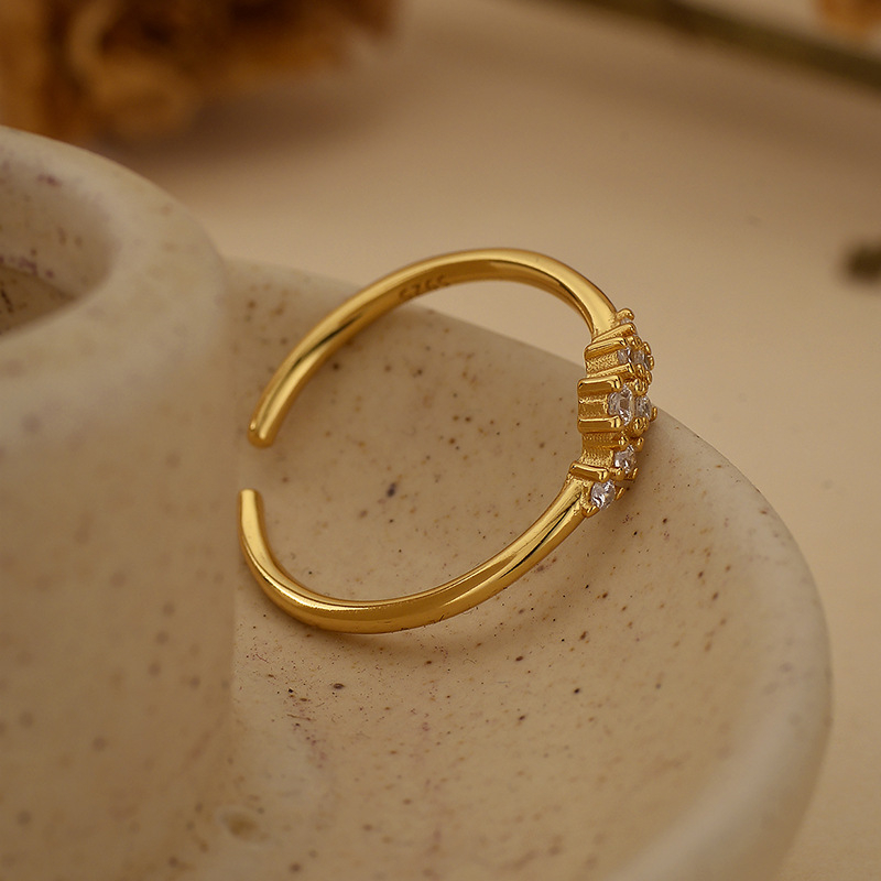 Beanna 925 sidabro žiedas, geometrinis stilius, unisex