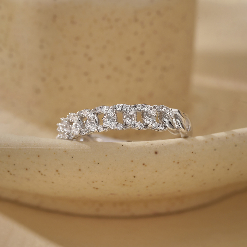 Beanna 925 sidabro žiedas, geometrinis stilius, unisex