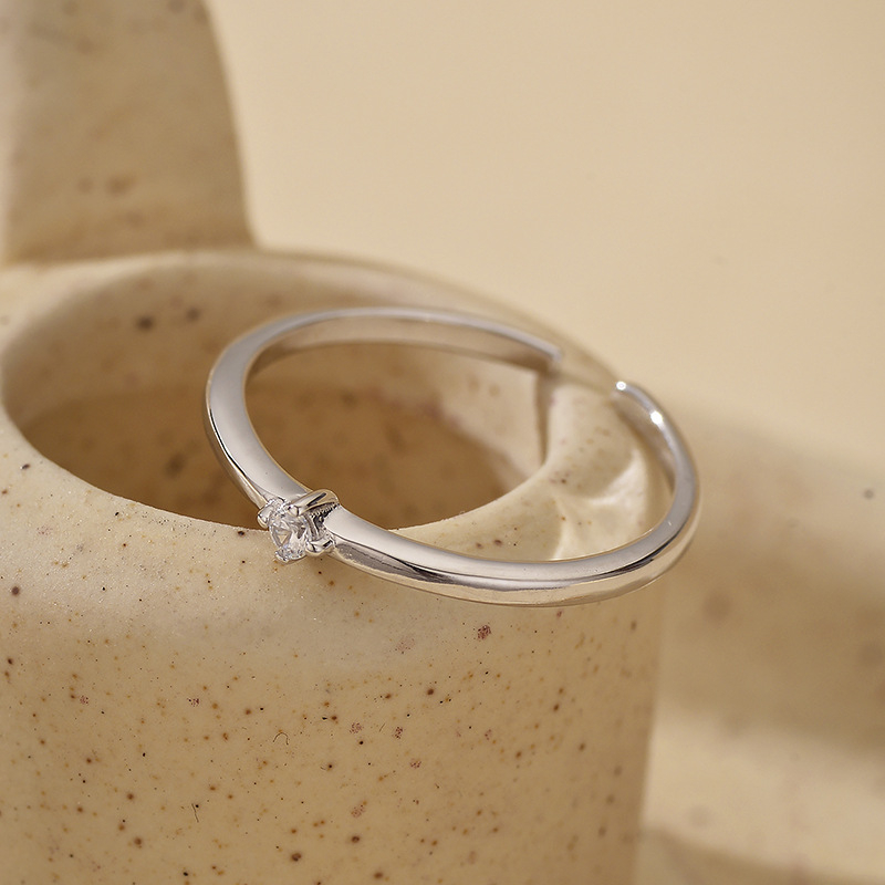 Beanna 925 sidabro žiedas, geometrinis stilius, unisex