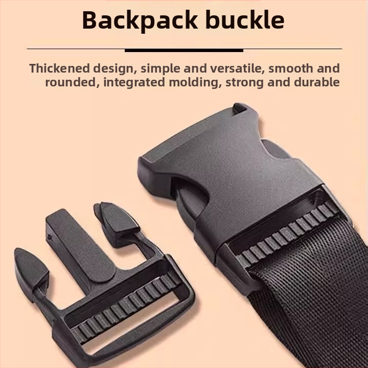 Hrubšia plastová spona na batohy a tašky — nastaviteľná, mestský štýl, doplnok batožiny (Značka: Friendly, Materiál: Plast, Uvedenie na trh: jar 2025)