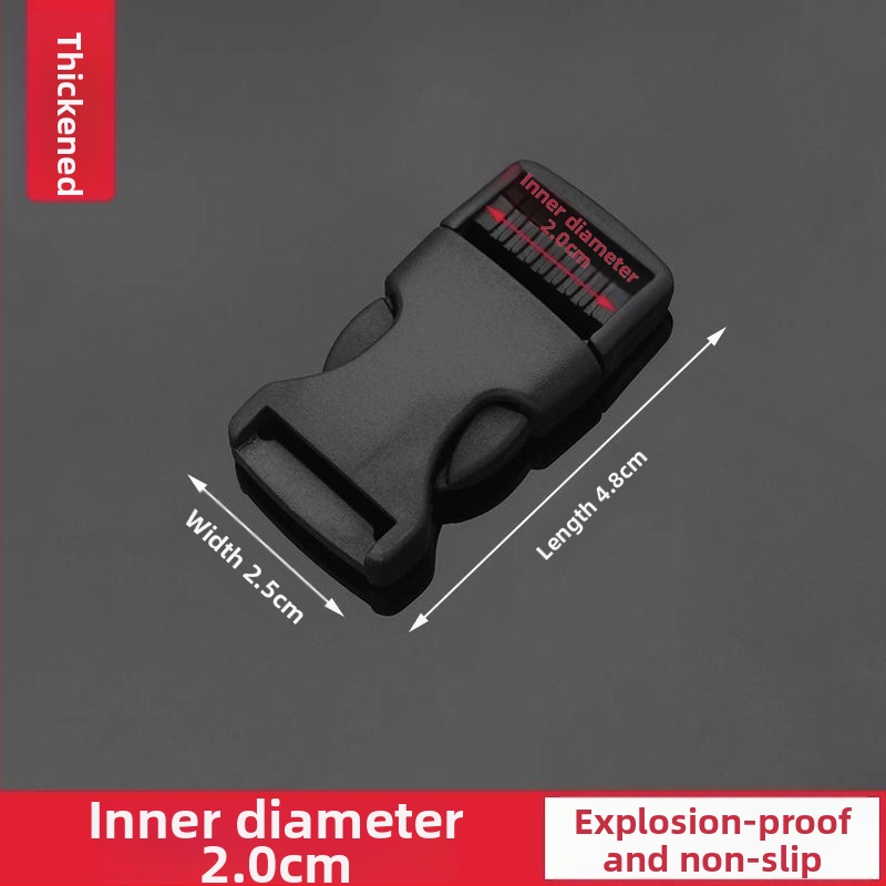 Bieza plastmasas sprādze mugursomām un somām — regulējama, pilsētas stila, bagāžas piederums (Zīmols: Friendly, Materiāls: Plastmasa, Izlaidums: 2025. gada pavasaris)